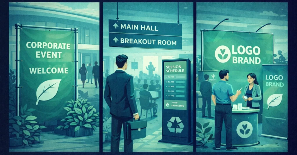 corporate event signage