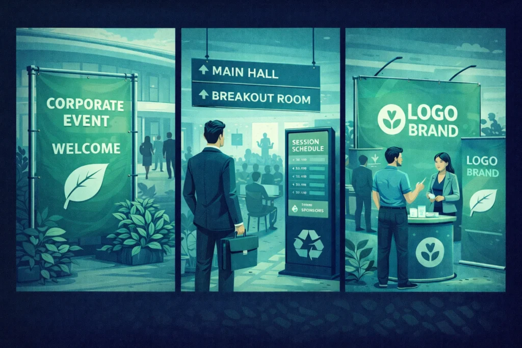 corporate event signage