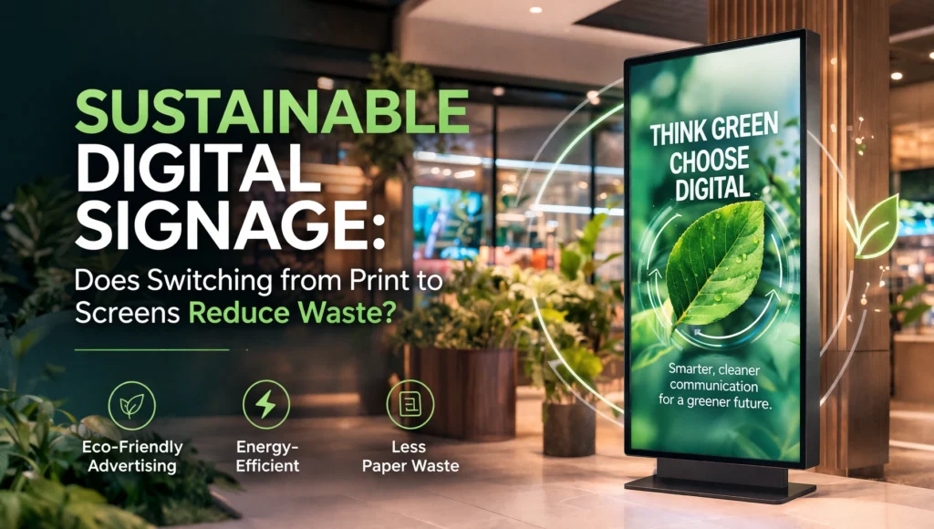 sustainable digital signage