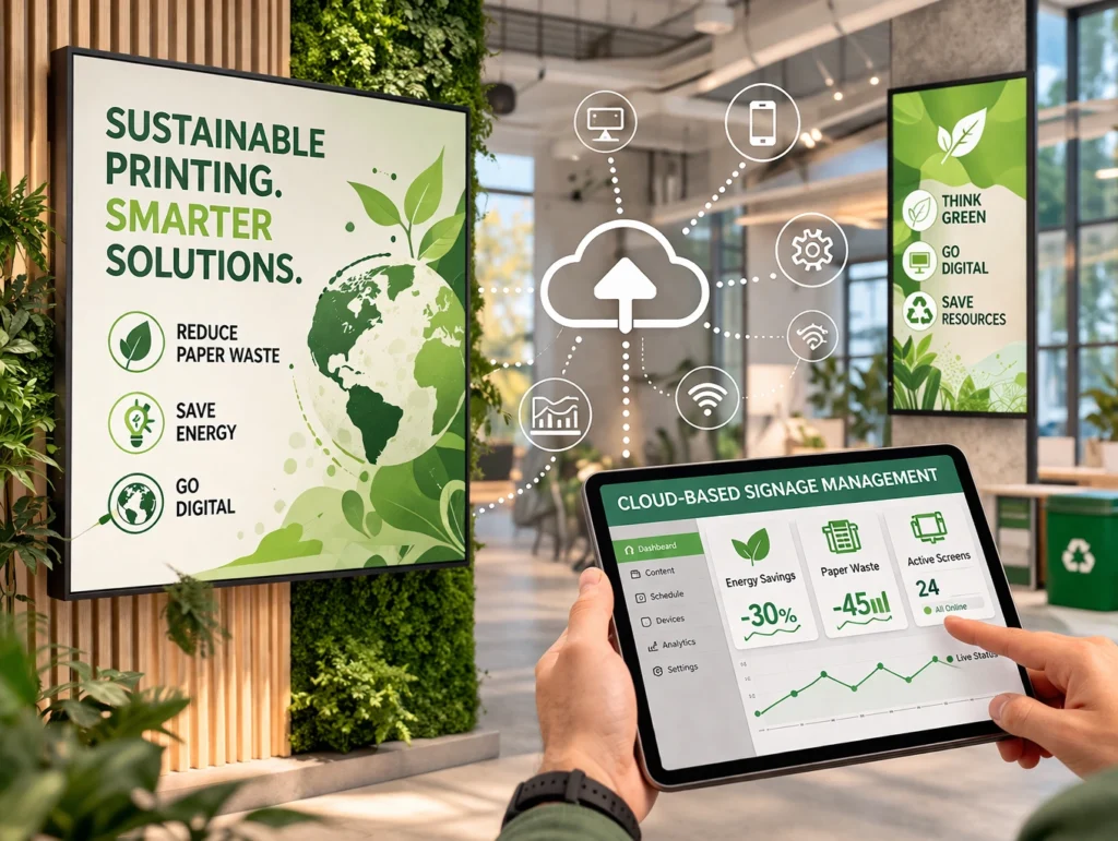 sustainable digital signage
